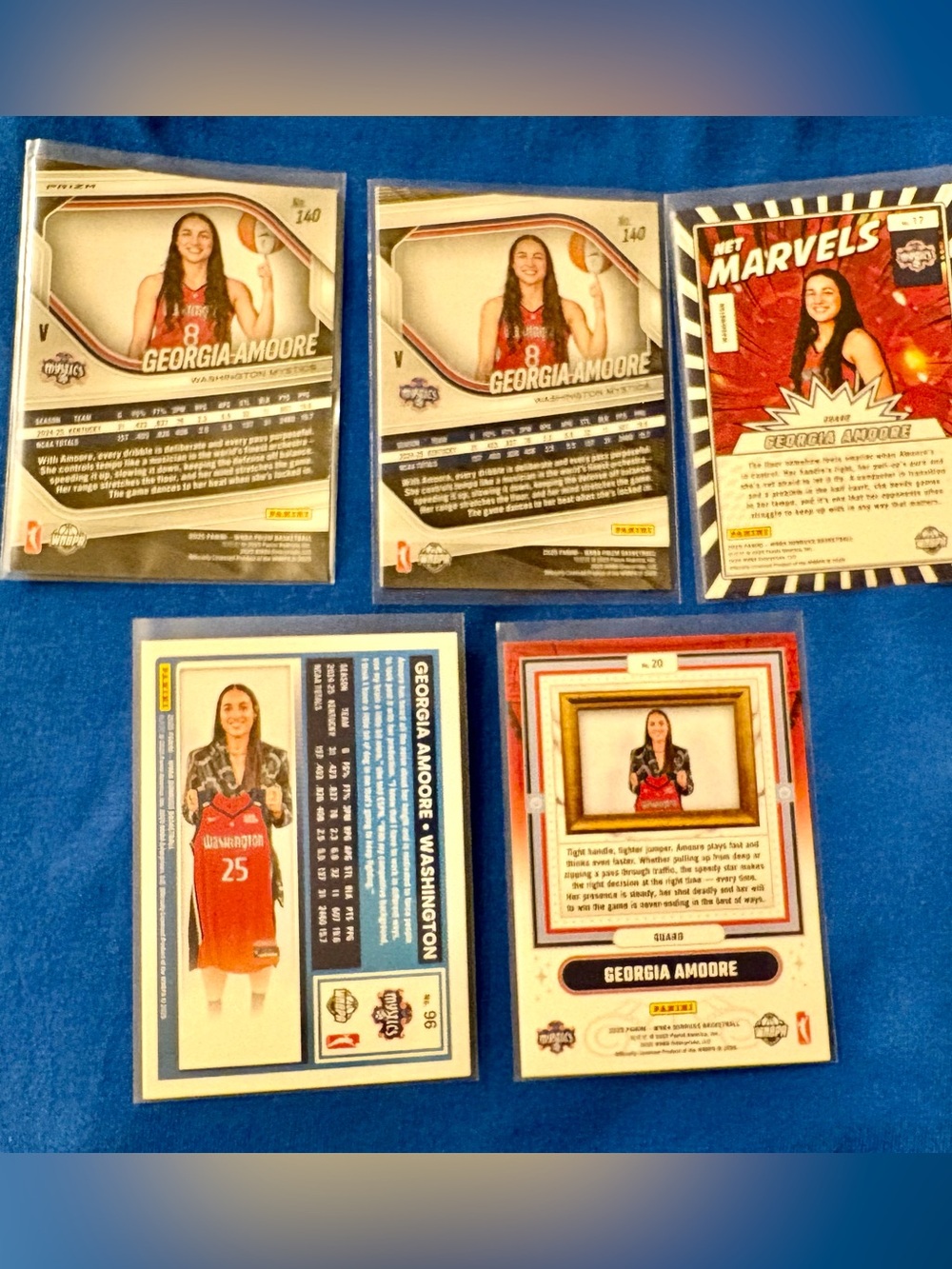 Georgia Amoore Basketball Cards Washington  Mystics - Picture 2 of 2